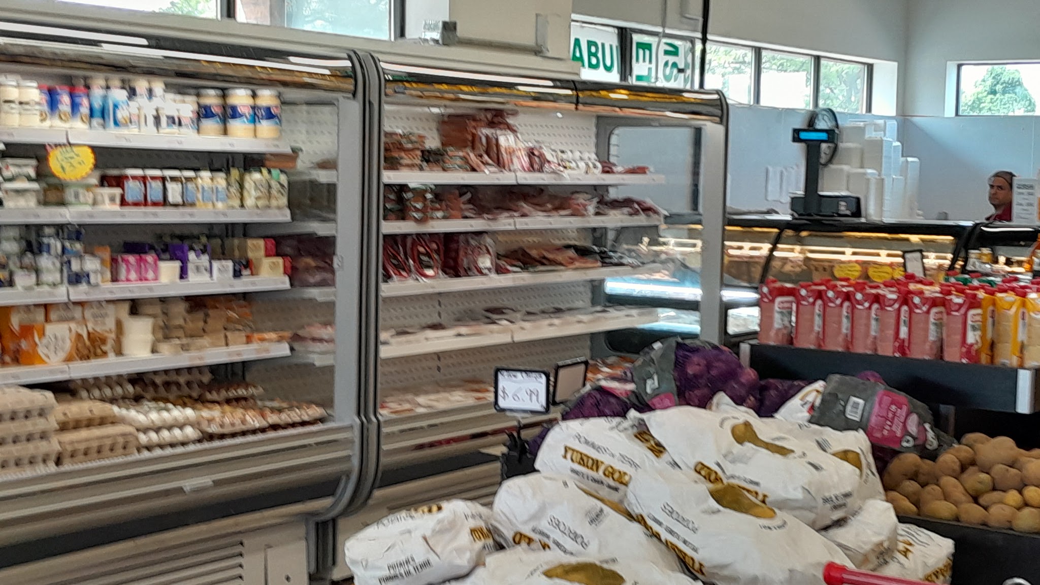 Dairy and refrigerated goods section